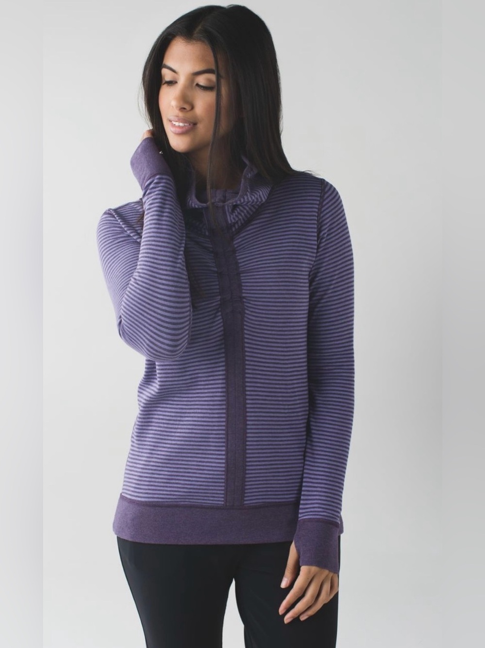 Lululemon Reversible Cotton Modal Pullover Sweatshirt Cozy Athleisure Size 2